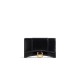 BALENCIAGA Hourglass Wallet On Chain In Calfskin Leather - Black & Gold Hardware