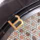 BALENCIAGA Hourglass Wallet On Chain In Calfskin Leather - Black & Gold Hardware