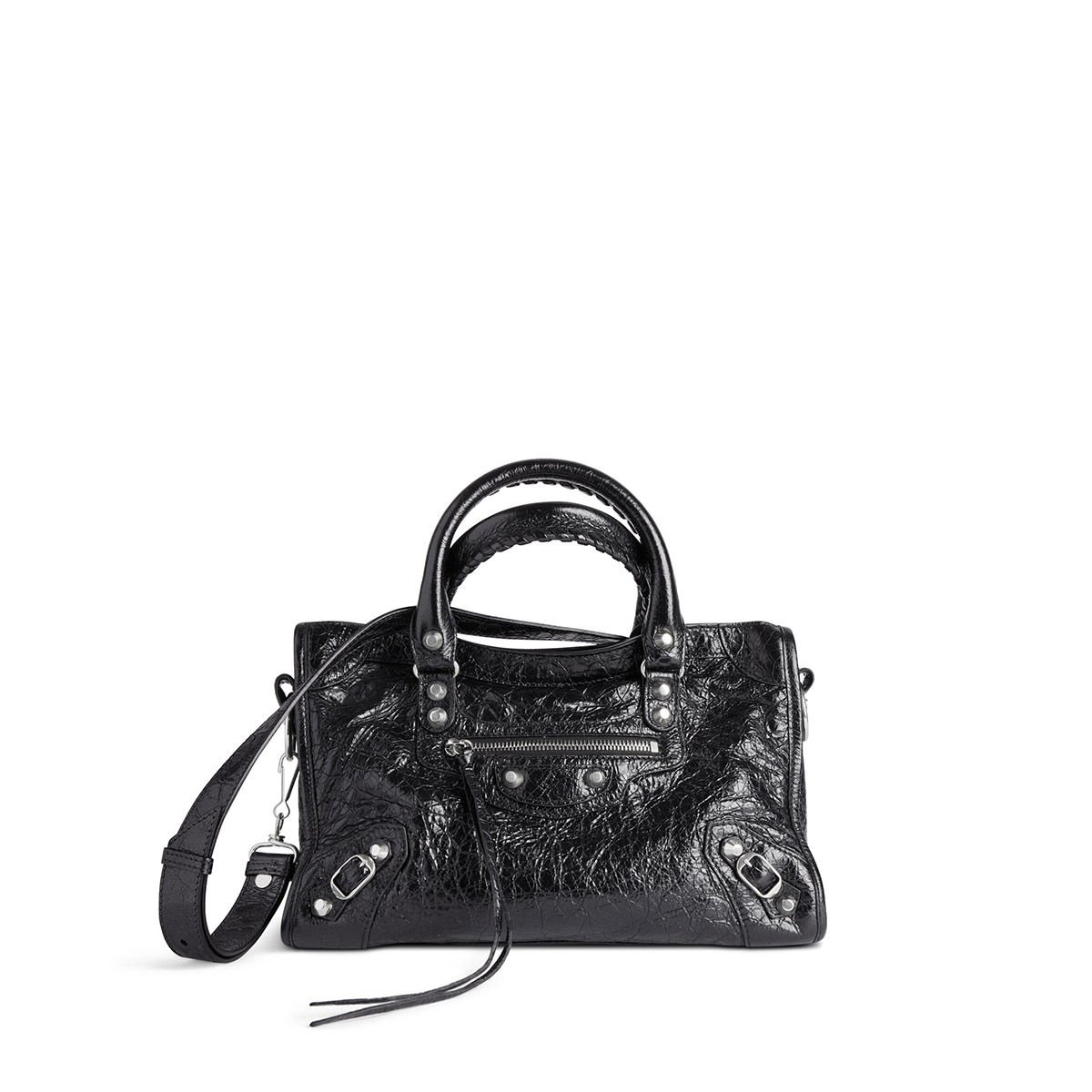 BALENCIAGA Le City Small Bag In Lambskin Leather - Black