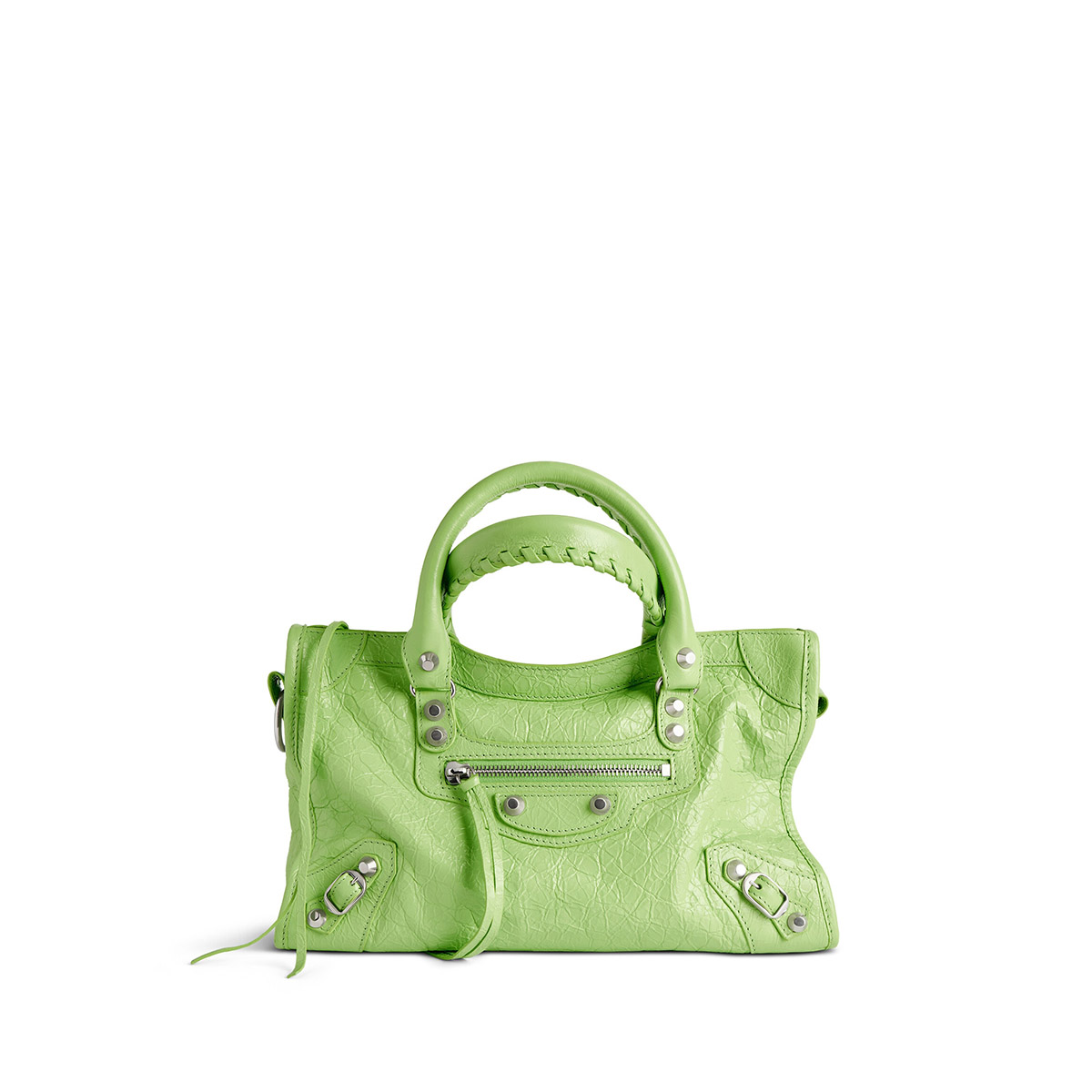 BALENCIAGA Le City Small Bag In Lambskin Leather - Green