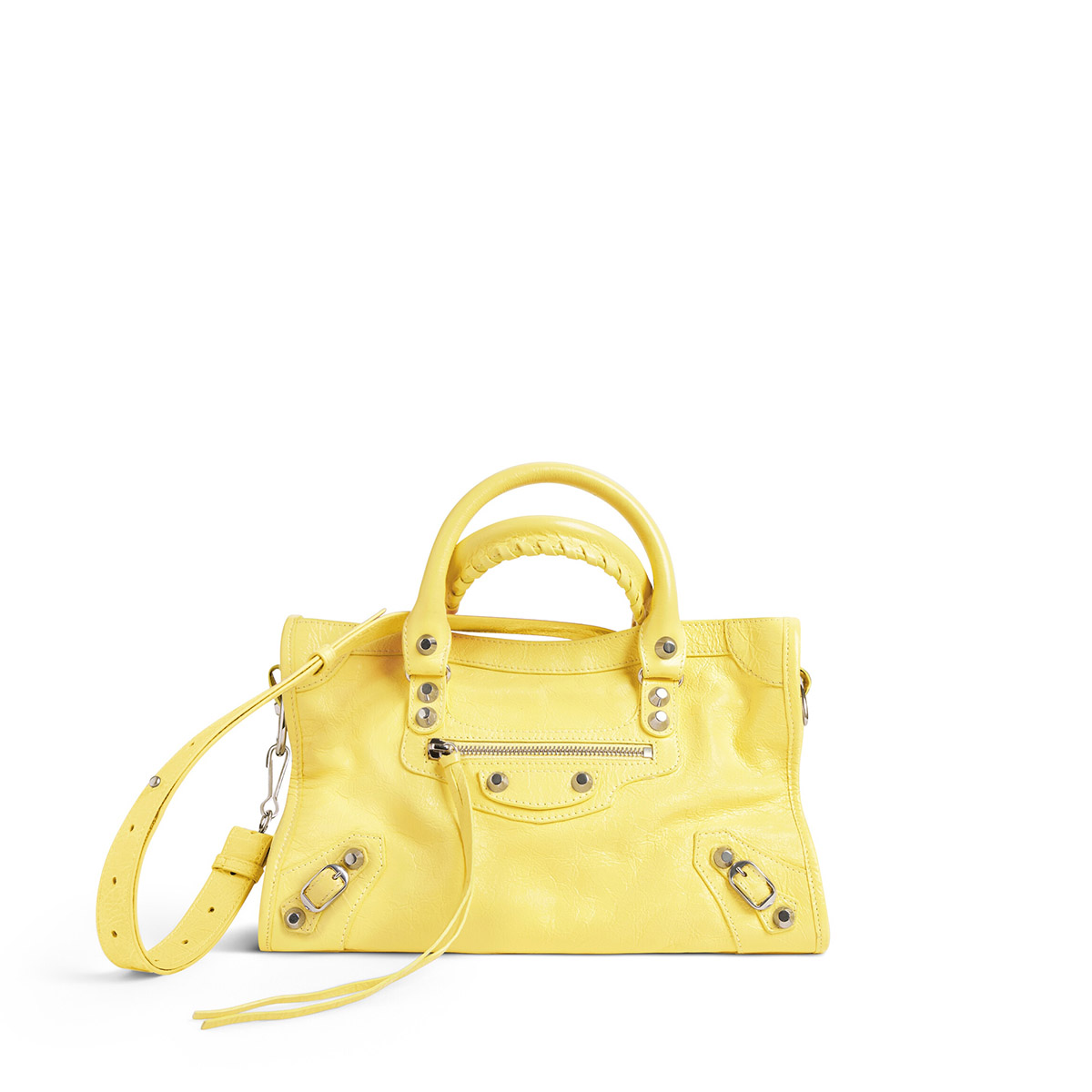 BALENCIAGA Le City Small Bag In Lambskin Leather - Yellow