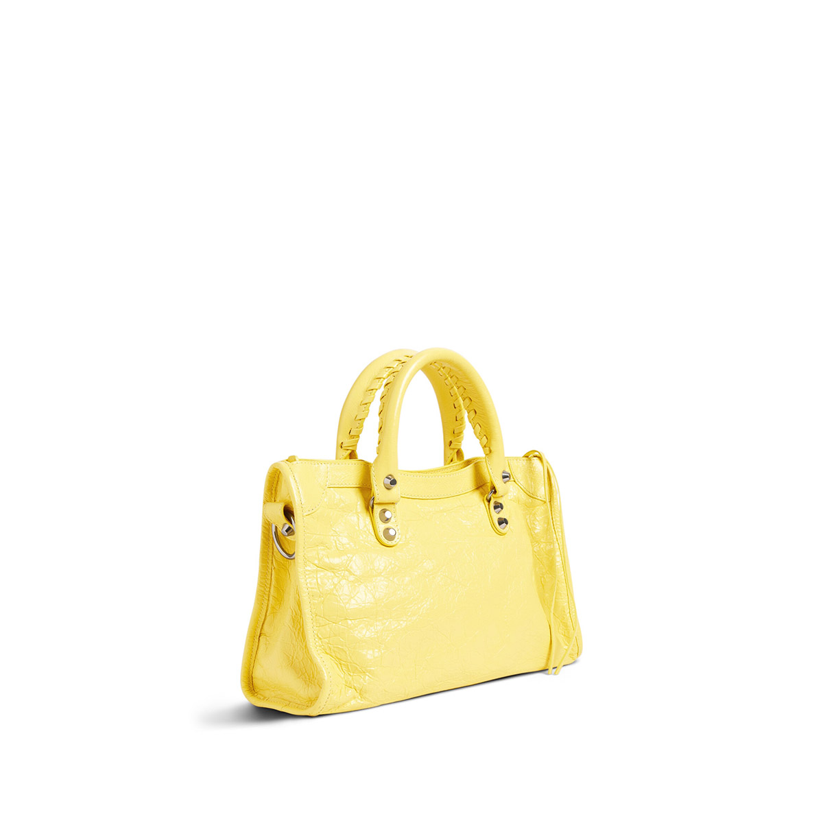 BALENCIAGA Le City Small Bag In Lambskin Leather - Yellow