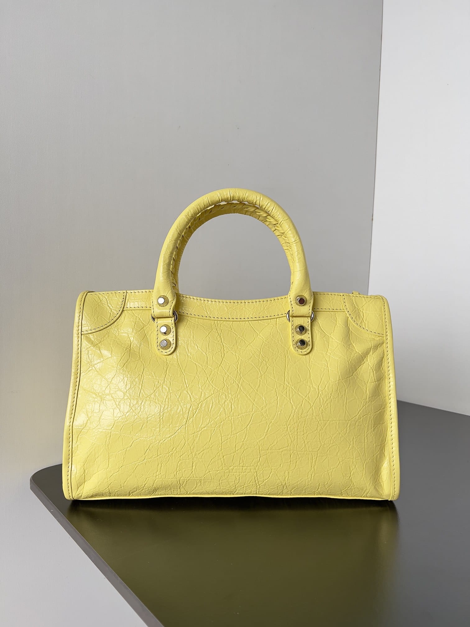 BALENCIAGA Le City Small Bag In Lambskin Leather - Yellow