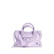 BALENCIAGA Le City Small Bag In Lambskin Leather - Purple