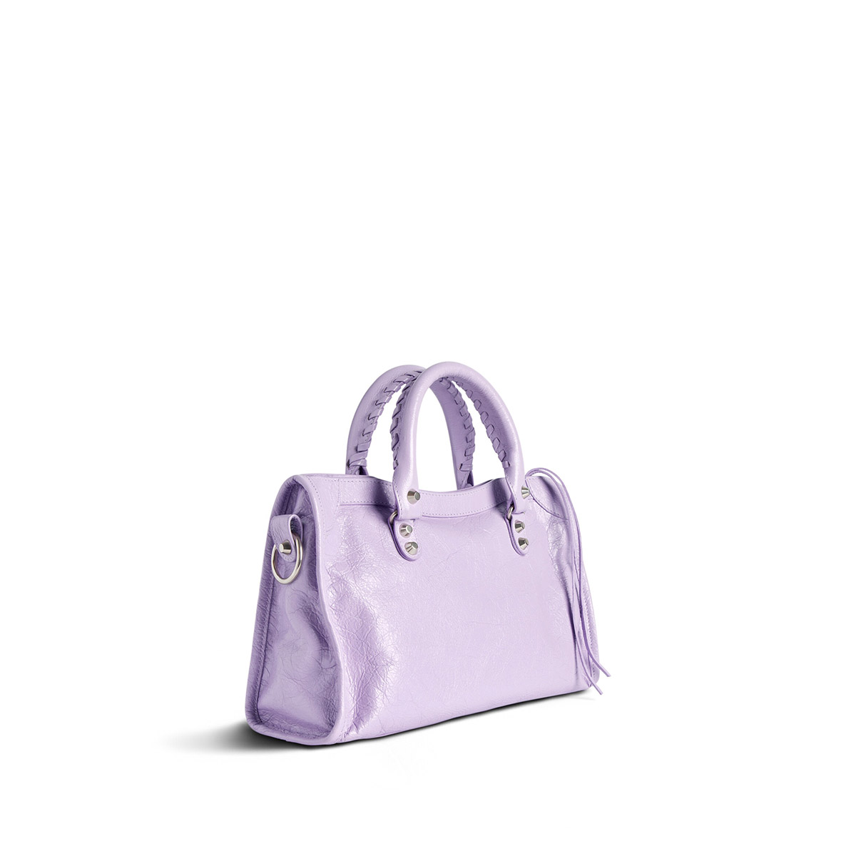 BALENCIAGA Le City Small Bag In Lambskin Leather - Purple