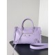 BALENCIAGA Le City Small Bag In Lambskin Leather - Purple