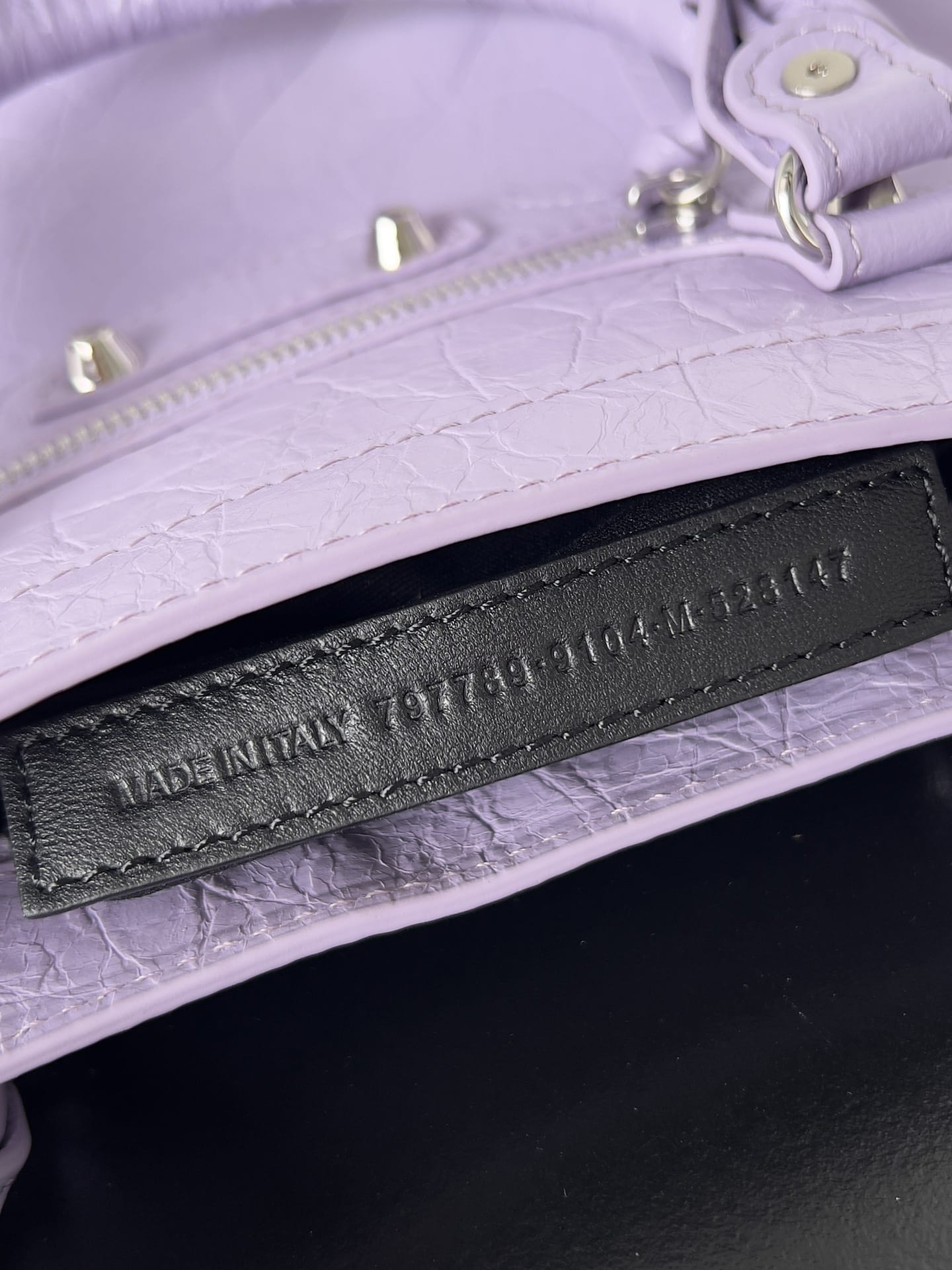 BALENCIAGA Le City Small Bag In Lambskin Leather - Purple