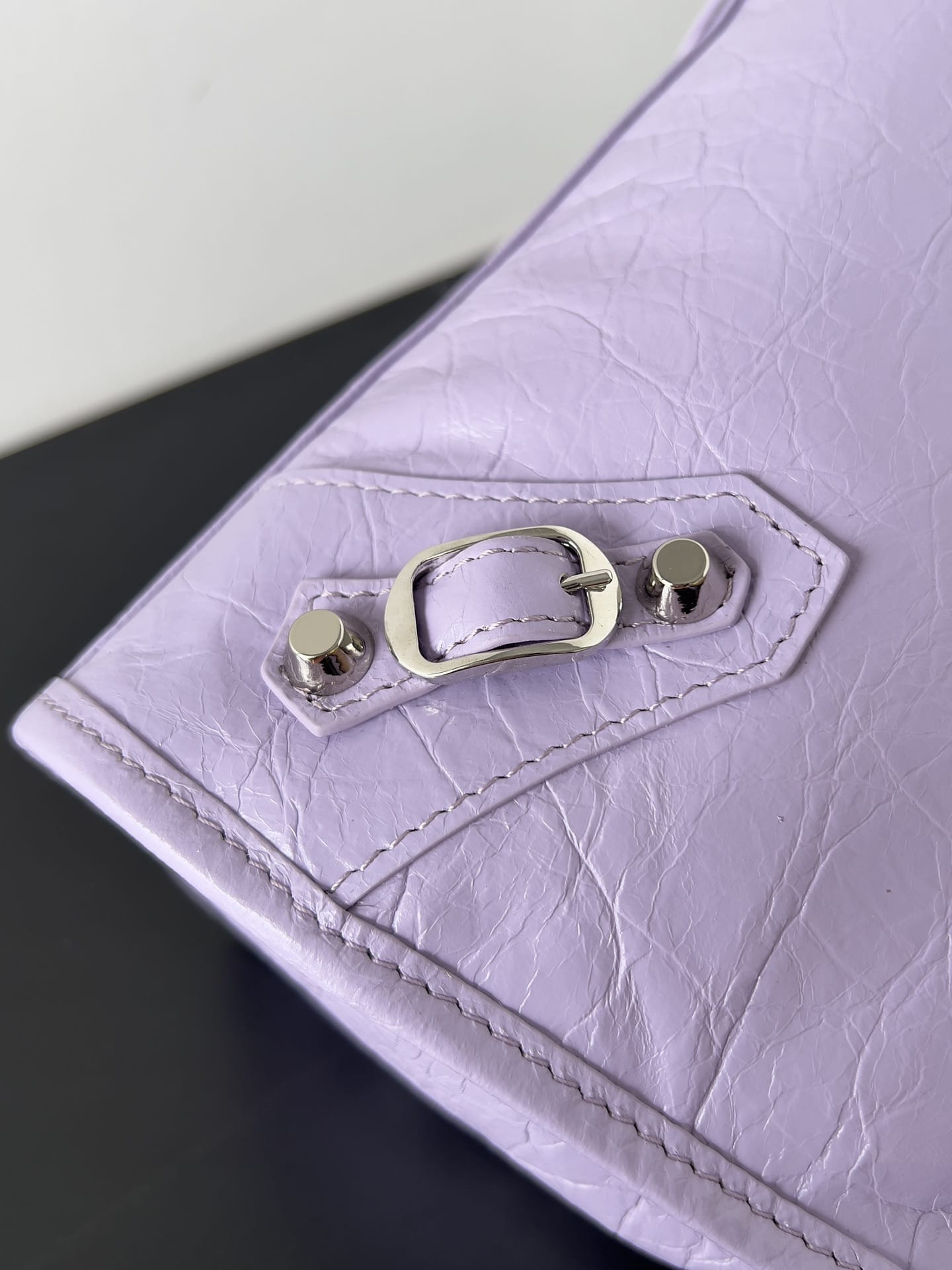 BALENCIAGA Le City Small Bag In Lambskin Leather - Purple