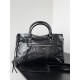 BALENCIAGA Le City Medium Bag In Lambskin Leather - Black