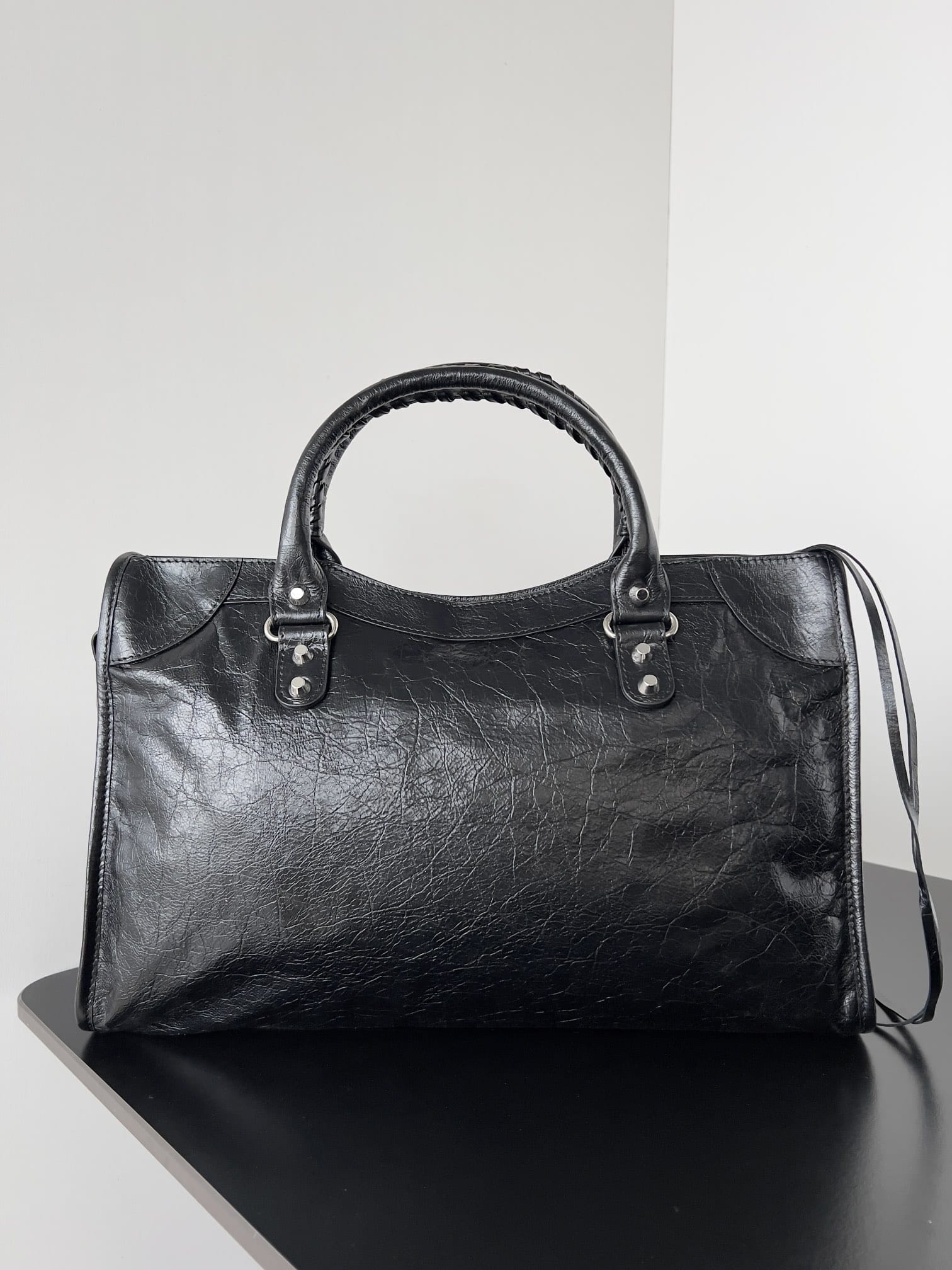 BALENCIAGA Le City Medium Bag In Lambskin Leather - Black