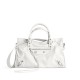 BALENCIAGA Le City Medium Bag In Lambskin Leather - White