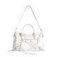 BALENCIAGA Le City Medium Bag In Lambskin Leather - White