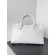 BALENCIAGA Le City Medium Bag In Lambskin Leather - White