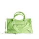 BALENCIAGA Le City Medium Bag In Lambskin Leather - Green