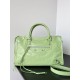 BALENCIAGA Le City Medium Bag In Lambskin Leather - Green