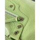 BALENCIAGA Le City Medium Bag In Lambskin Leather - Green