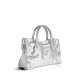 BALENCIAGA Le City Medium Bag In Lambskin Leather - Silver