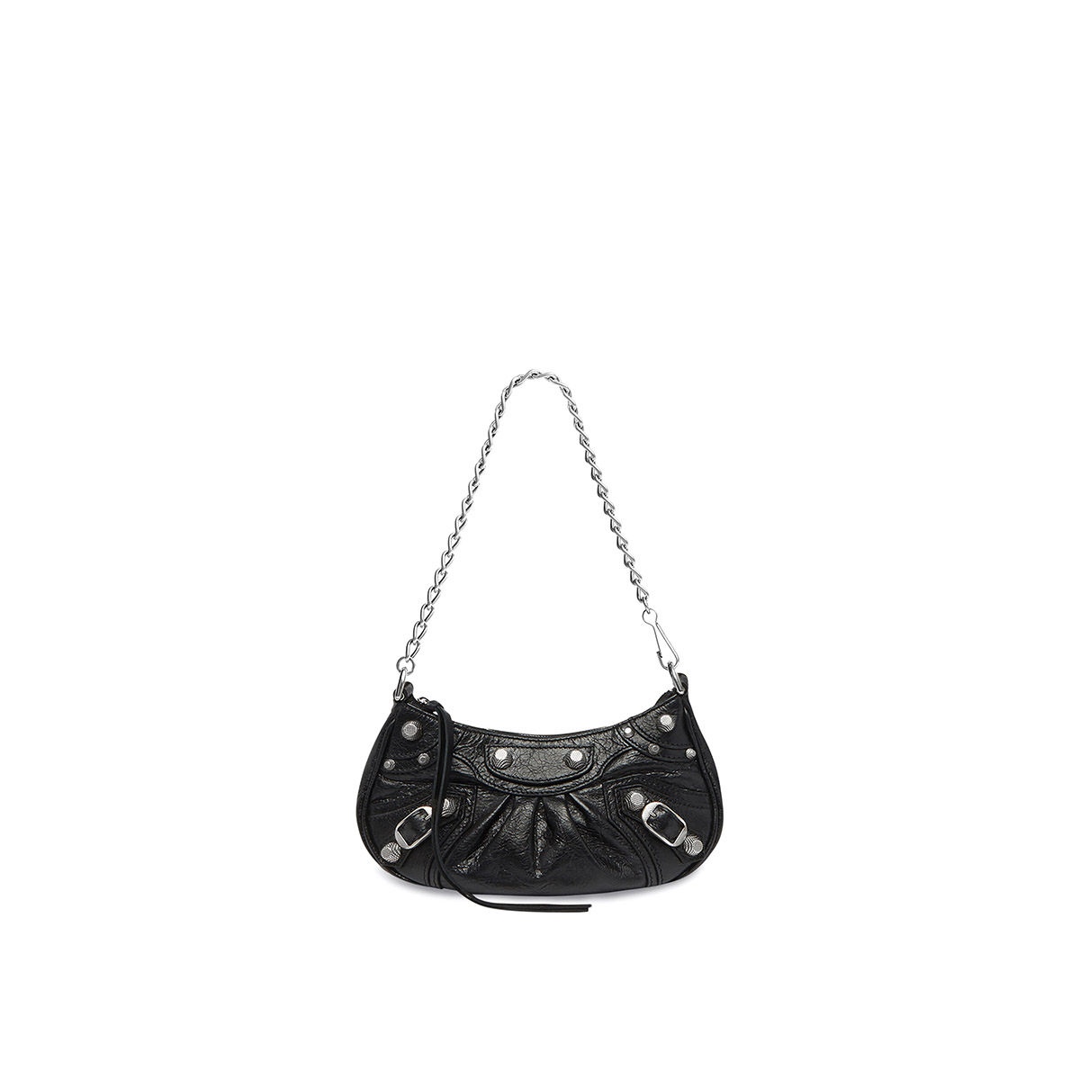 BALENCIAGA Le Cagole Mini Bag With Chain In Lambskin - Black