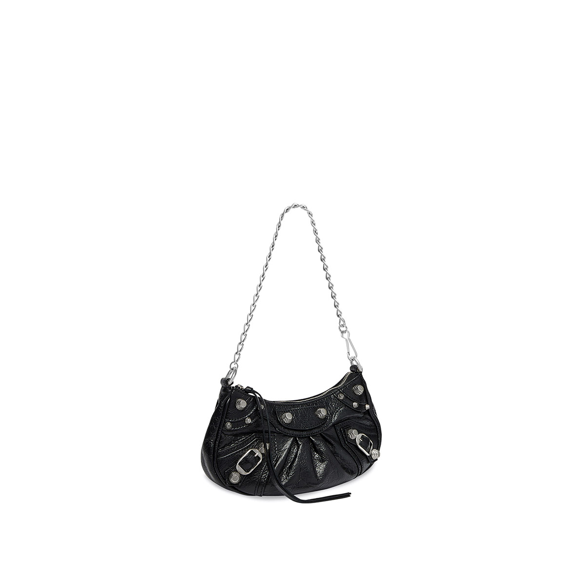 BALENCIAGA Le Cagole Mini Bag With Chain In Lambskin - Black