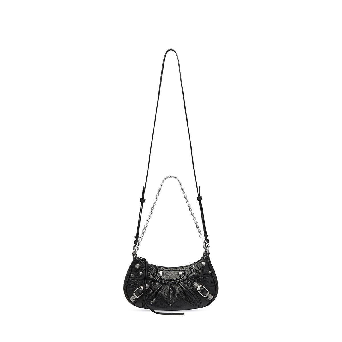 BALENCIAGA Le Cagole Mini Bag With Chain In Lambskin - Black