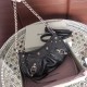 BALENCIAGA Le Cagole Mini Bag With Chain In Lambskin - Black