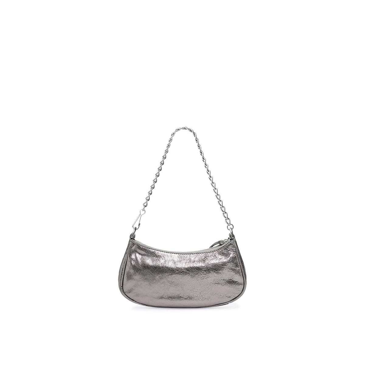 BALENCIAGA Le Cagole Mini Bag With Chain In Lambskin - Silver