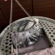 BALENCIAGA Le Cagole Mini Bag With Chain In Lambskin - Silver