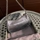 BALENCIAGA Le Cagole Mini Bag With Chain In Lambskin - Silver