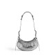 BALENCIAGA Le Cagole XS Shoulder Bag In Lambskin - Silver