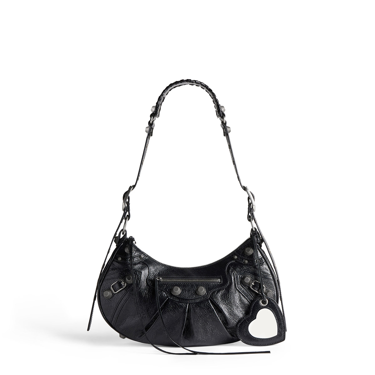 BALENCIAGA Le Cagole Small Shoulder Bag In Lambskin - Black