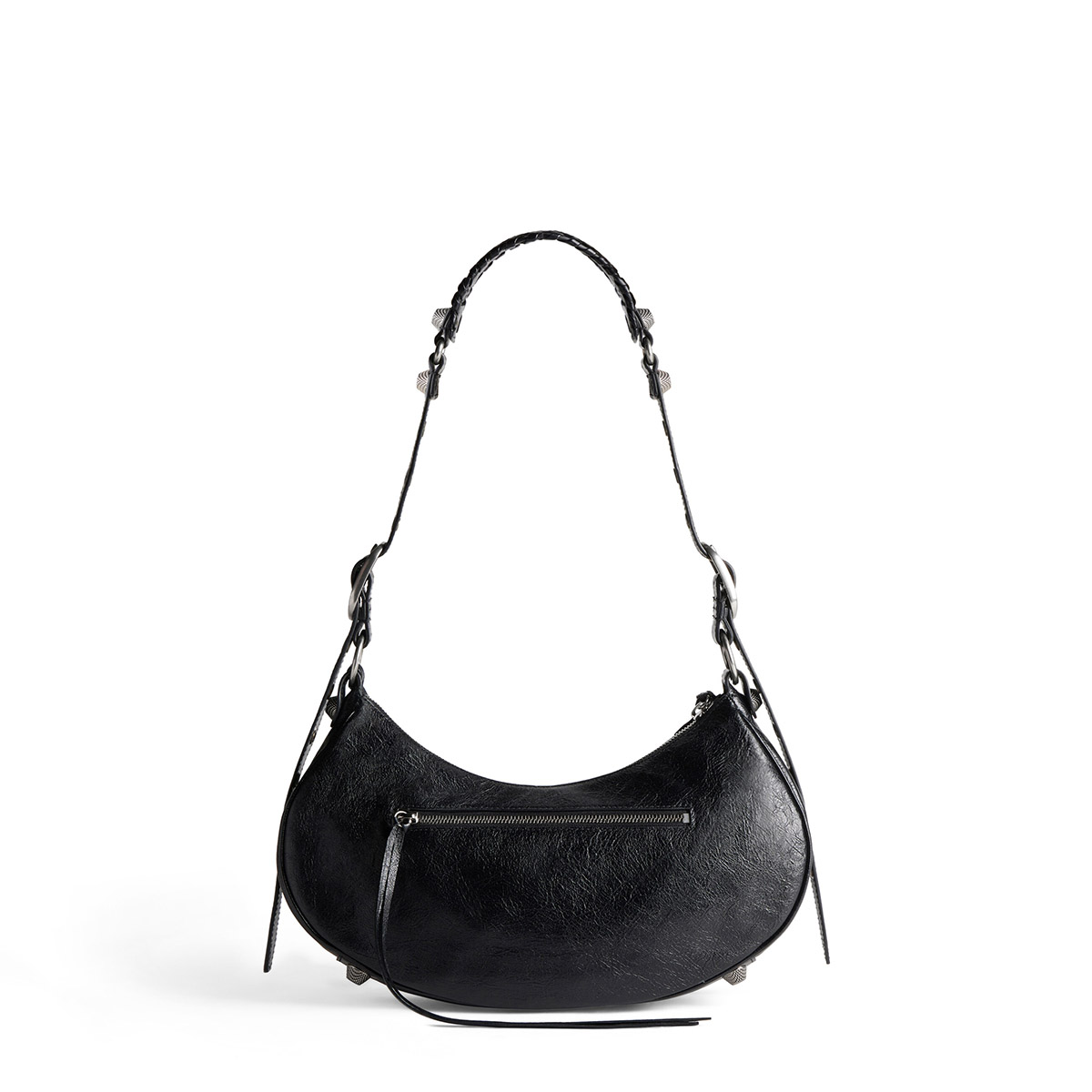 BALENCIAGA Le Cagole Small Shoulder Bag In Lambskin - Black