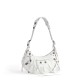 BALENCIAGA Le Cagole Small Shoulder Bag In Lambskin - White