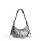 BALENCIAGA Le Cagole Small Shoulder Bag In Lambskin - Silver