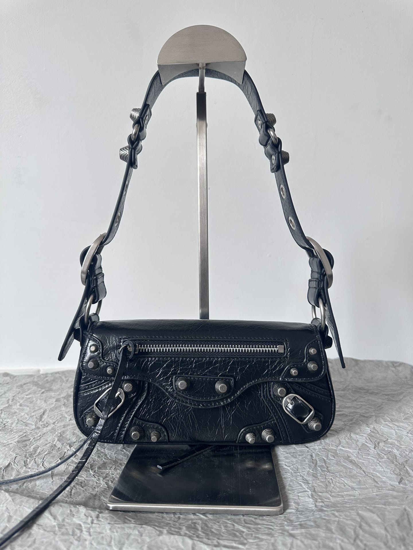 BALENCIAGA Le Cagole XS Sling Shoulder Bag - Black