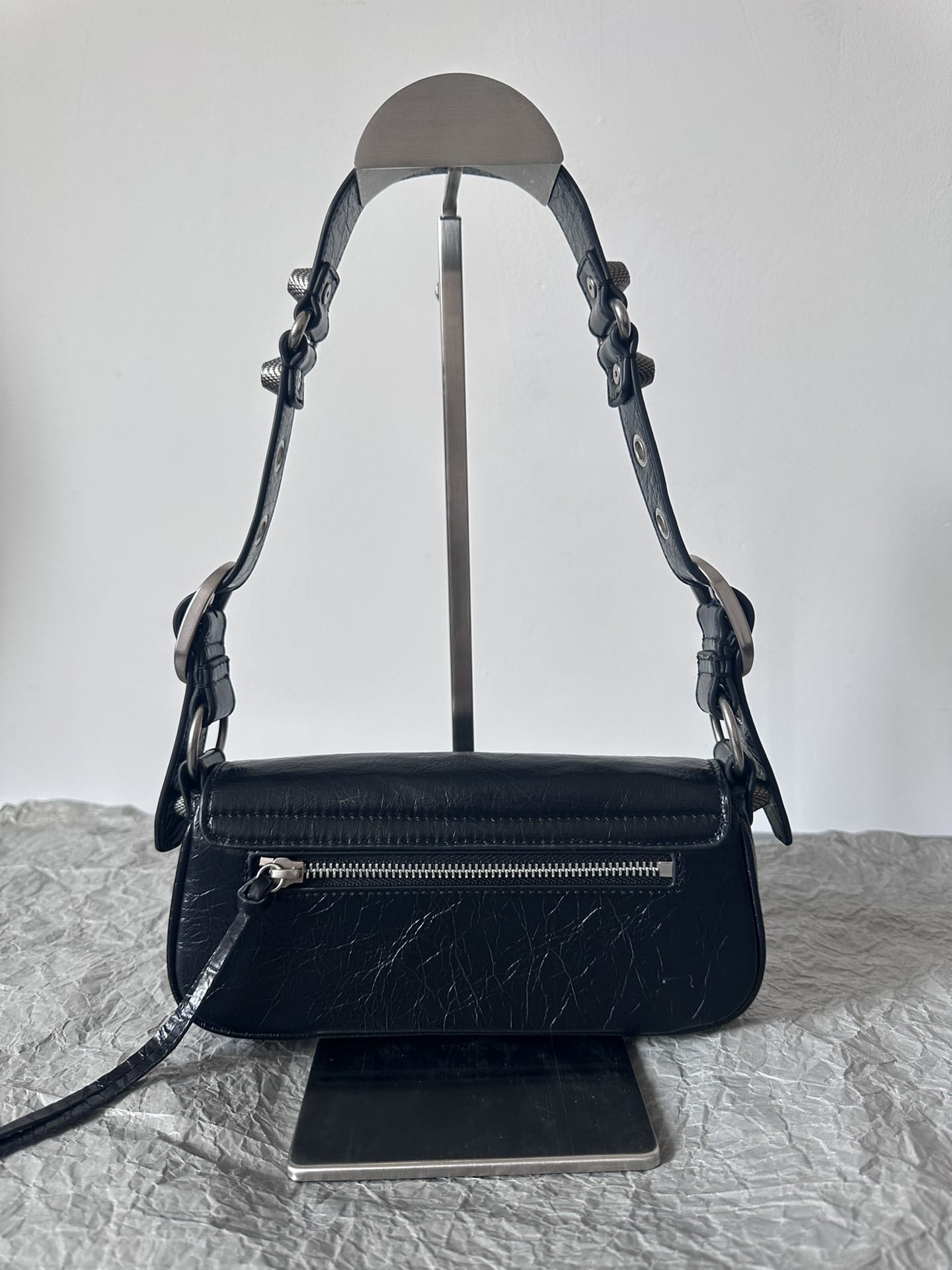 BALENCIAGA Le Cagole XS Sling Shoulder Bag - Black