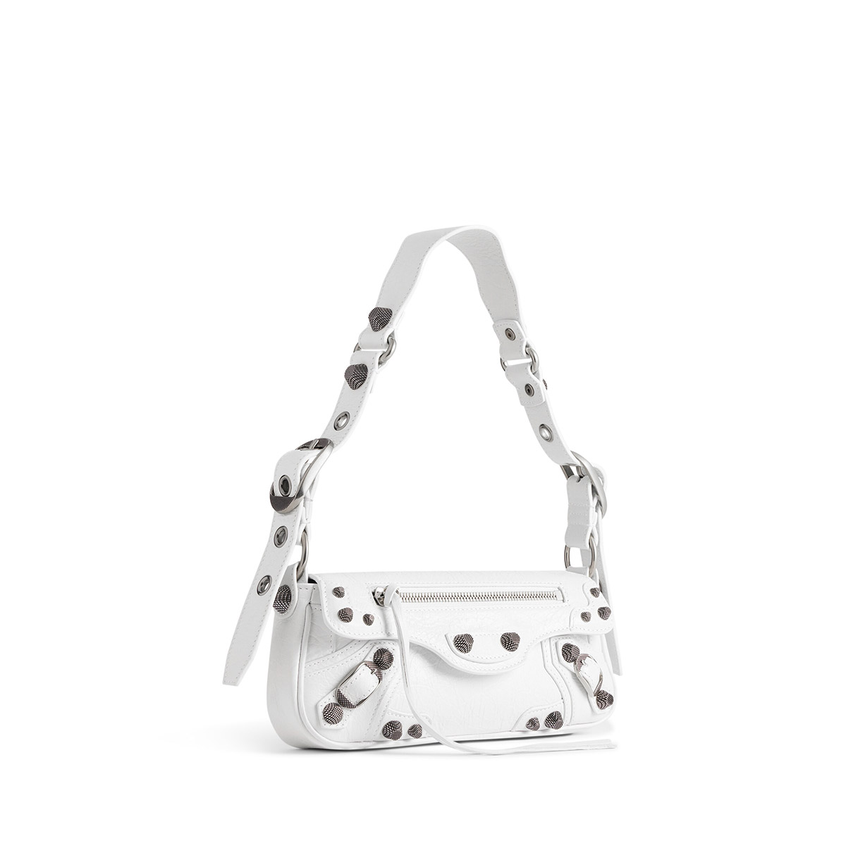 BALENCIAGA Le Cagole XS Sling Shoulder Bag - White