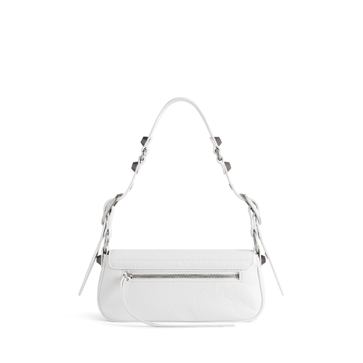 BALENCIAGA Le Cagole XS Sling Shoulder Bag - White