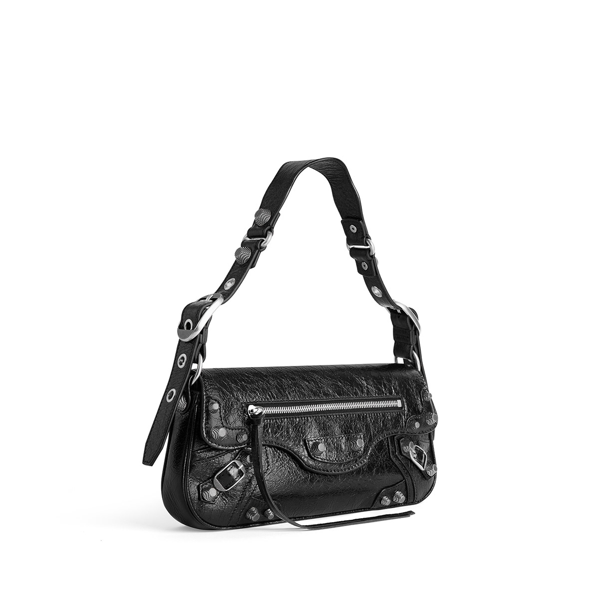 BALENCIAGA Le Cagole Small Sling Shoulder Bag - Black