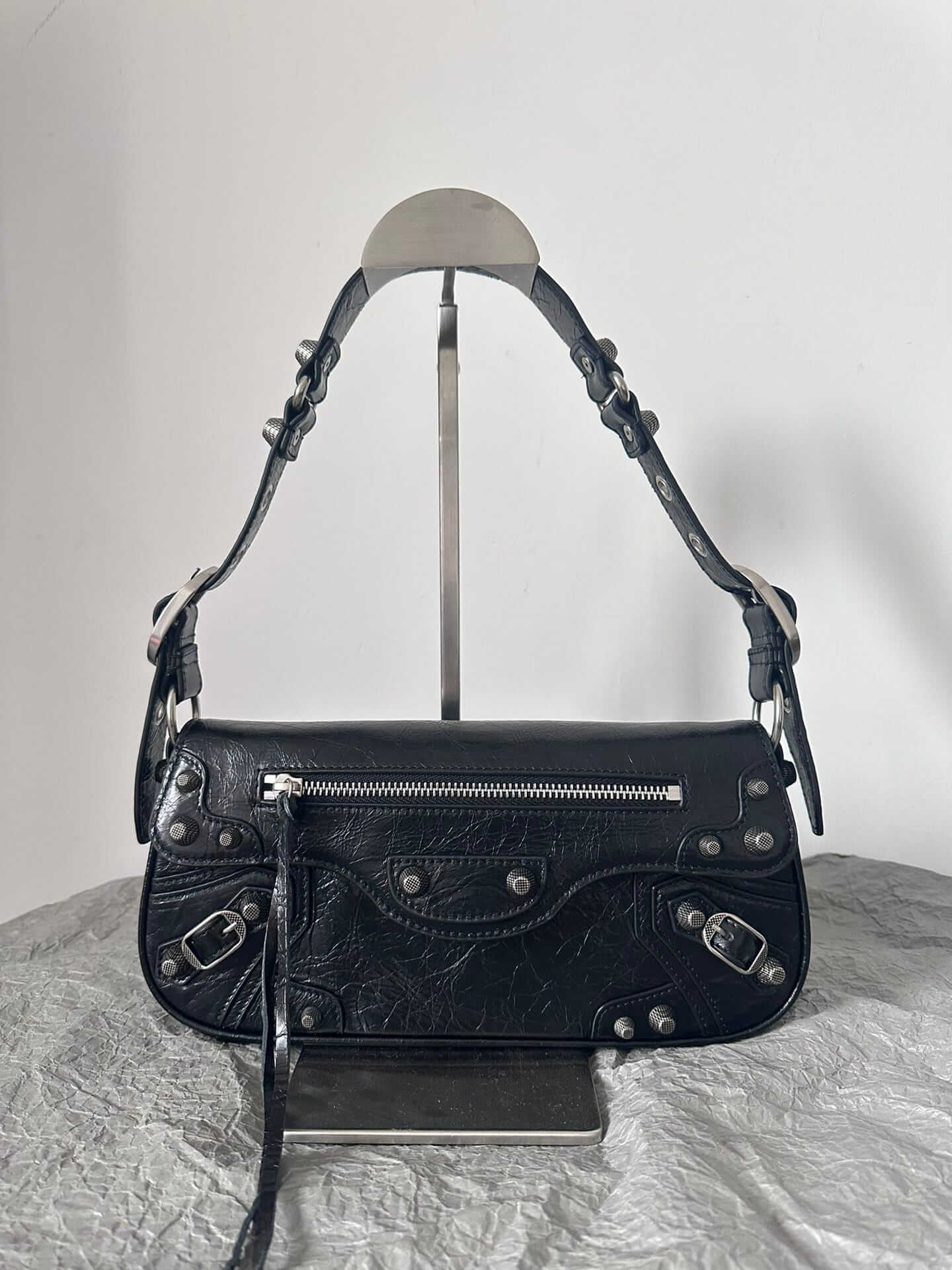 BALENCIAGA Le Cagole Small Sling Shoulder Bag - Black