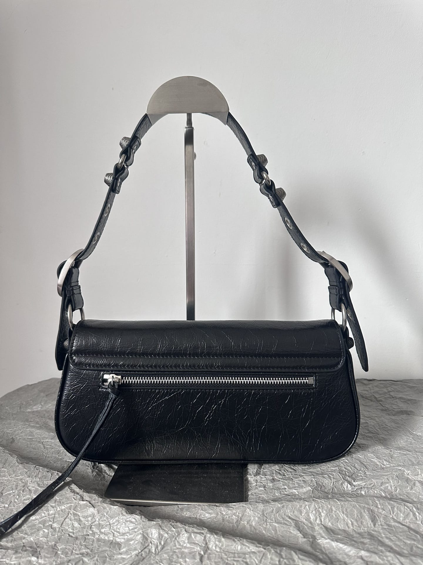 BALENCIAGA Le Cagole Small Sling Shoulder Bag - Black