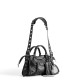 BALENCIAGA  Neo Cagole City XS Handbag In Lambskin - Black