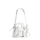 BALENCIAGA  Neo Cagole City XS Handbag In Lambskin - White