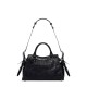 BALENCIAGA  Neo Cagole City Small Handbag In Lambskin - Black