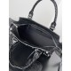 BALENCIAGA  Neo Cagole City Small Handbag In Lambskin - Black