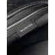 BALENCIAGA  Neo Cagole City Small Handbag In Lambskin - Black