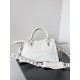 BALENCIAGA  Neo Cagole City Small Handbag In Lambskin - White