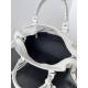 BALENCIAGA  Neo Cagole City Small Handbag In Lambskin - White