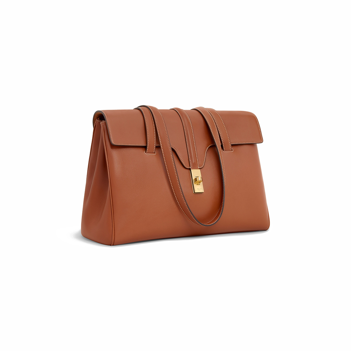 CELINE Medium Soft 16 Bag in Smooth Calfskin - Tan