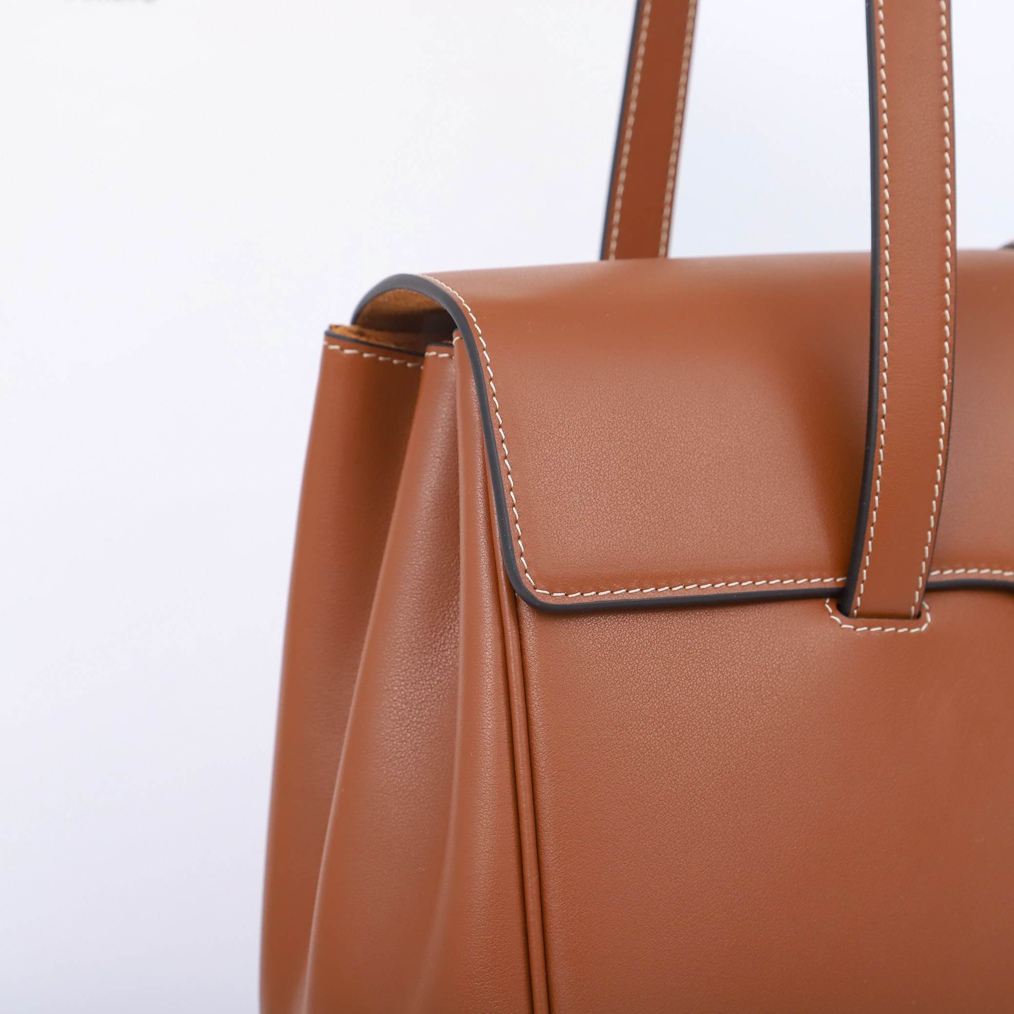 CELINE Medium Soft 16 Bag in Smooth Calfskin - Tan