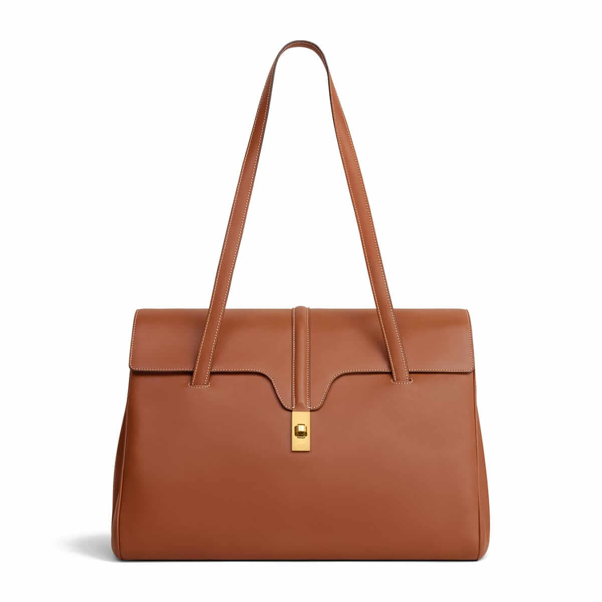 CELINE Large Soft 16 Bag in Smooth Calfskin - Tan